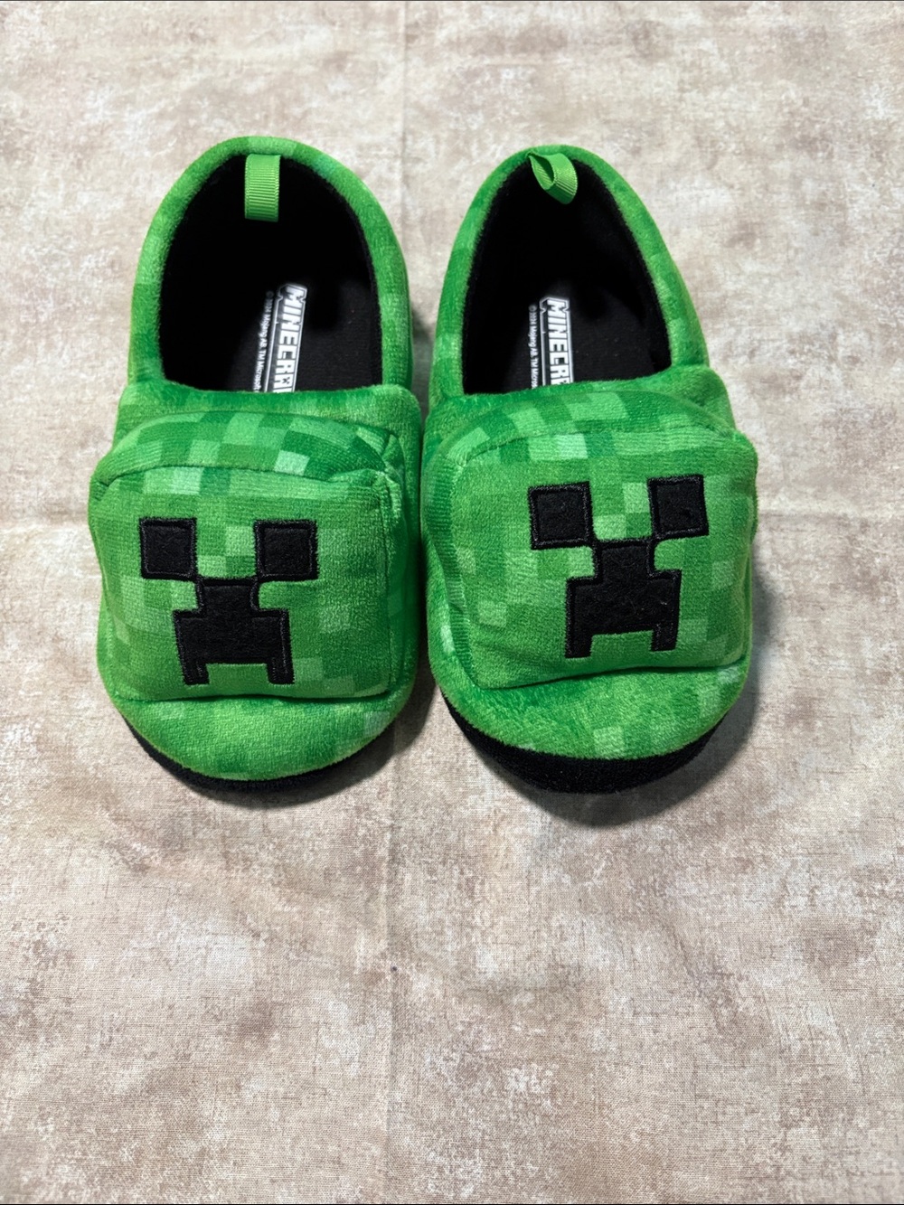 Kids Green Creeper Slip-On Slippers